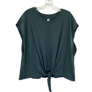 Old Navy Women’s Everywear Tie Front Cap Sleeve Top
